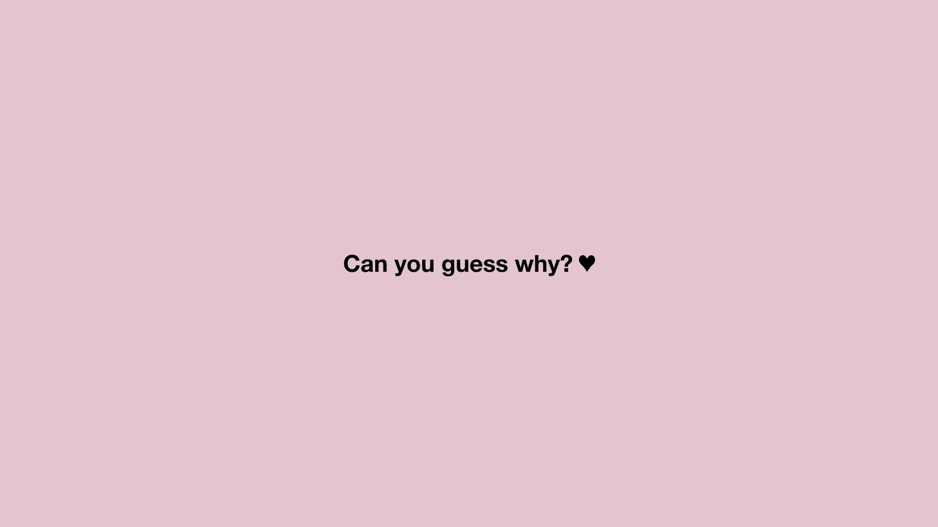 Can you guess why? Write us an email