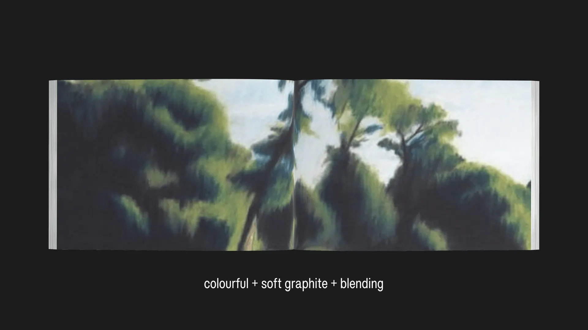 colourful + soft graphite + blending